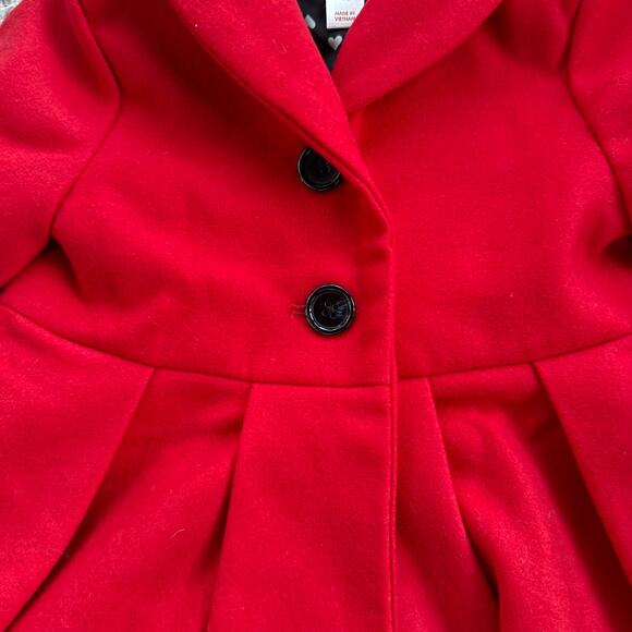 Cat and Jack Toddler Girl Red Pea Coat 2T - Picture 6 of 6